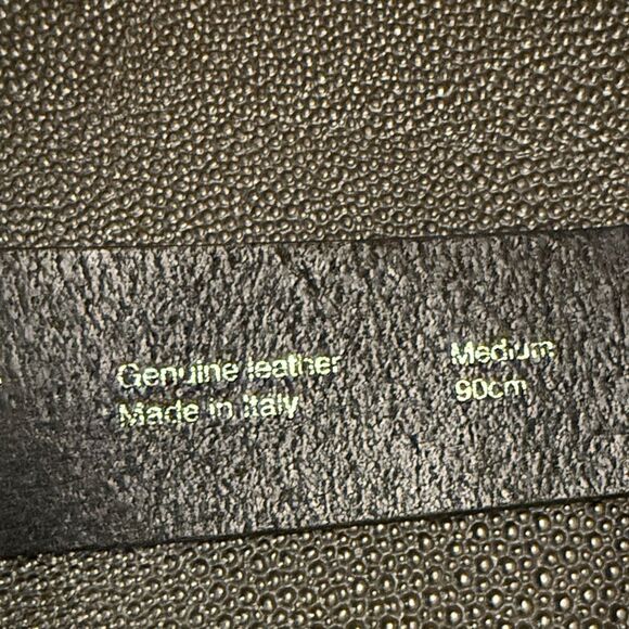 Carhartt work in progress Black Leather Men's Belt size medium 90cm - Picture 6 of 10